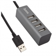 USB-концентратор, разветвитель Hoco HB1 4USB Line machine tarnish