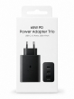 Сетевое зарядное устройство FaizFull PD70 65 Вт, 2 USB-C и USB-A, Power Delivery черное