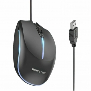 Мышь проводная Borofone BG10 Soaring game luminous черная