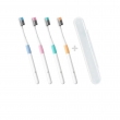 Набор зубных щеток DR.BEI Bass Toothbrush Classic with 1 Travel Package 4 Pieces