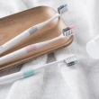 Набор зубных щеток DR.BEI Bass Toothbrush Classic with 1 Travel Package 4 Pieces