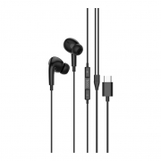 Наушники с микрофоном Hoco M101Pro Crystal Type-C черные