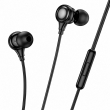 Проводные наушники для iPhone HOCO M116 Benevolent Lightning с микрофоном черные