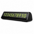 Парковочная табличка для автомобиля Hoco ZP131 на 2 номера телефона, скрываемая, черная