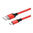 Кабель USB HOCO X14 Times speed USB - MicroUSB, 2А, 1 м, красно-черный