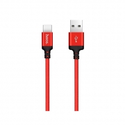 Кабель USB HOCO X14 Times speed, USB - Type-C, 3А, 2 м, красно-черный