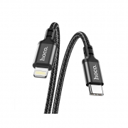 Кабель HOCO X14 Double speed PD charging data cable for iP 2 метра черный