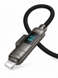 Кабель для зарядки 4 в 1 Hoco U152 Fortune, Type-C, USB-A, Lightning, с дисплеем