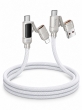 Кабель для зарядки 4 в 1 Hoco U152 Fortune, Type-C, USB-A, Lightning, с дисплеем