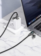 Кабель для зарядки 4 в 1 Hoco U152 Fortune, Type-C, USB-A, Lightning, с дисплеем