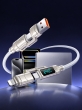 Кабель для зарядки 4 в 1 Hoco U152 Fortune, Type-C, USB-A, Lightning, с дисплеем