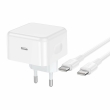 Сетевое зарядное устройство Hoco C161A USB-C PD 40W быстрая зарядка, адаптер питания с кабелем Type-C