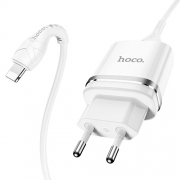 HOCO  N1 Ardent single port charger set(for Lightning)(EU) white			