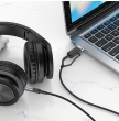 Кабель аудио-конвертер HOCO UPA23 AUX 3.5 мм – USB/Type-C, 1 м, черный