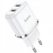 HOCO  N4 Aspiring dual port charger(EU) white