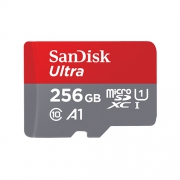 Карта памяти SanDisk Ultra microSDXC Class 10 UHS Class 1 A1 100MB/s 256GB + SD adapter