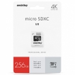 Карта памяти SmartBuy Professional microSDHC Class 10 UHS-I U3 256GB + SD adapter