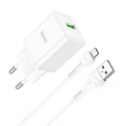 HOCO N26 Maxim single port QC3.0 charger set (Micro)(EU) White		