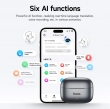 Беспроводные наушники Hoco EQ27 Fun ANC+ENC Smart Al Translator черные