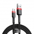Кабель Baseus Cafule USB Tupe-C red+black 3m
