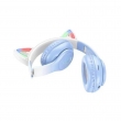 Наушники беспроводные с ушками Hoco W42 Cat ears BT blue 