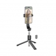 Монопод для селфи Hoco K20 Prior live broadcast holder, Bluetooth, черный