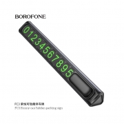 Автовизитка парковочная BOROFONE FC3 Ronny can hidden черная