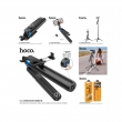 Монопод для селфи Hoco K22 квадропод, с пультом, Bluetooth черный