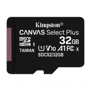 Карта памяти MicroSD 32GB Kingston Class 10 Canvas Select Plus A1 (100 Mb/s)