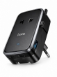 Универсальный адаптер для розеток Hoco AC35 Capaz дорожный, 2 Type-C, USB-A,