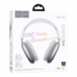 Наушники беспроводные полноразмерные Hoco W65 Plus Happy ANC BT, Bluetooth 5.4, серебряный