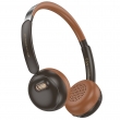 Наушники беспроводные HOCO W62 Verso retro BT headphones коричневые