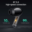 Беспроводные наушники HOCO EQ5 Energy True, ANC+ENC, черные