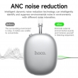 Беспроводные полноразмерные наушники Hoco W55 ANC с микрофоном, silver