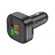 FM-трансмиттер с зарядкой Borofone BC43 Flash QC3.0 черный