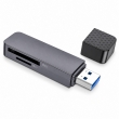 Картридер Hoco HB45 Spirit 2 в 1 USB 3.0 для SD и microSD серый
