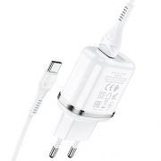 HOCO N4 Aspiring dual port charger set(type c)(EU) white