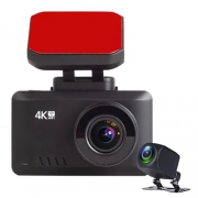 Видеорегистратор TrendVision 4K, 2 камеры, GPS, черный