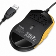 Hoco GM51 Sky проводная игровая мышь USB-A с RGB-подсветкой черно-желтая
