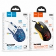 Hoco GM51 Sky проводная игровая мышь USB-A с RGB-подсветкой черно-желтая