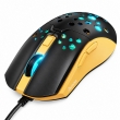 Hoco GM51 Sky проводная игровая мышь USB-A с RGB-подсветкой черно-желтая