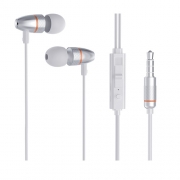 Hoco M59 Magnificent universal earphones with mic silver