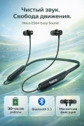 Беспроводные наушники HOCO ES64 Easy Sound Bluetooth 5.3, на шею, с микрофоном, черные
