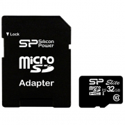 Карта памяти Silicon Power ELITE microSDHC 32GB UHS Class 1 Class 10 + SD adapter