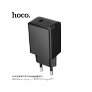 Сетевое зарядное устройство HOCO N68 Nuevo PD20W USB-C черное