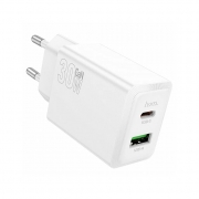 Сетевое зарядное устройство HOCO N71 Nuevo PD30W, QC3.0 белое