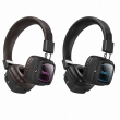 Беспроводные наушники Hoco W72 Earl III Bluetooth 6.0 с подсветкой коричневые
