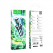 Кабель HOCO X76 3-in-1 Super charging (iP+Type-C+Micro) black
