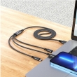 Кабель HOCO X76 3-in-1 Super charging (iP+Type-C+Micro) black