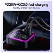 FM трансмиттер HOCO E85 PD20W+QC3.0 Charger in Car BT FM Transmitter черный